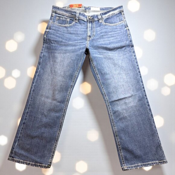 Axel Mens Slim Boot Stretch Jeans W36 x L30 Denim Blue - Picture 1 of 8